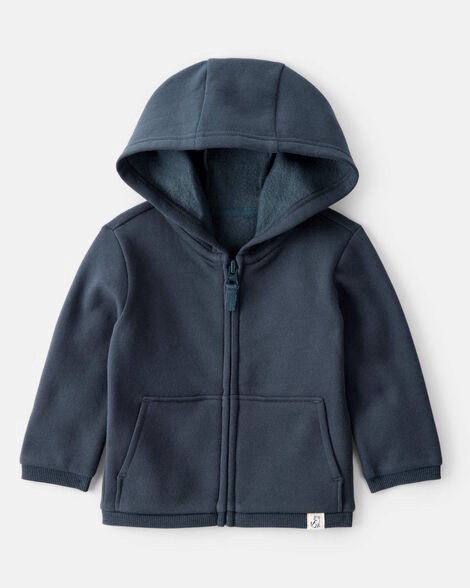 slide 1 of 3, Carter's Carters Baby Boy Long-Sleeve Zip-Up Jacket - Navy Navy NB, 1 ct