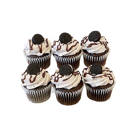 slide 1 of 1, Bakery Cupcake Oreo 6 Count - Each, 6 ct