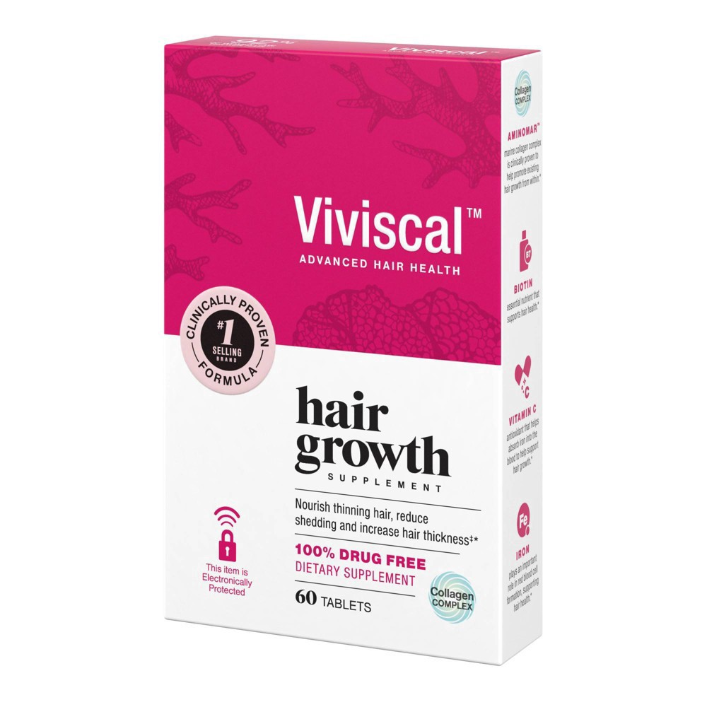 slide 2 of 13, Viviscal Hair Growth Supplement for Women, 60 Tablets, 60 ct