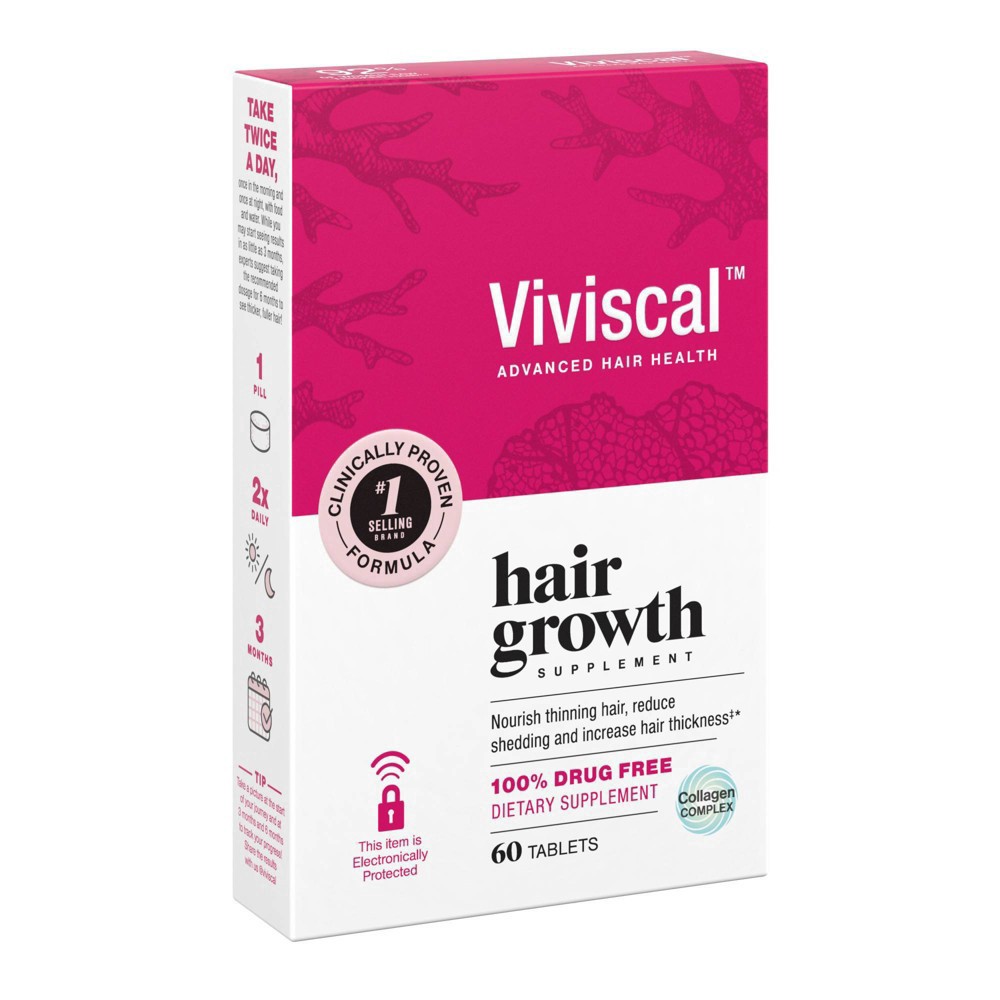 slide 11 of 13, Viviscal Hair Growth Supplement for Women, 60 Tablets, 60 ct