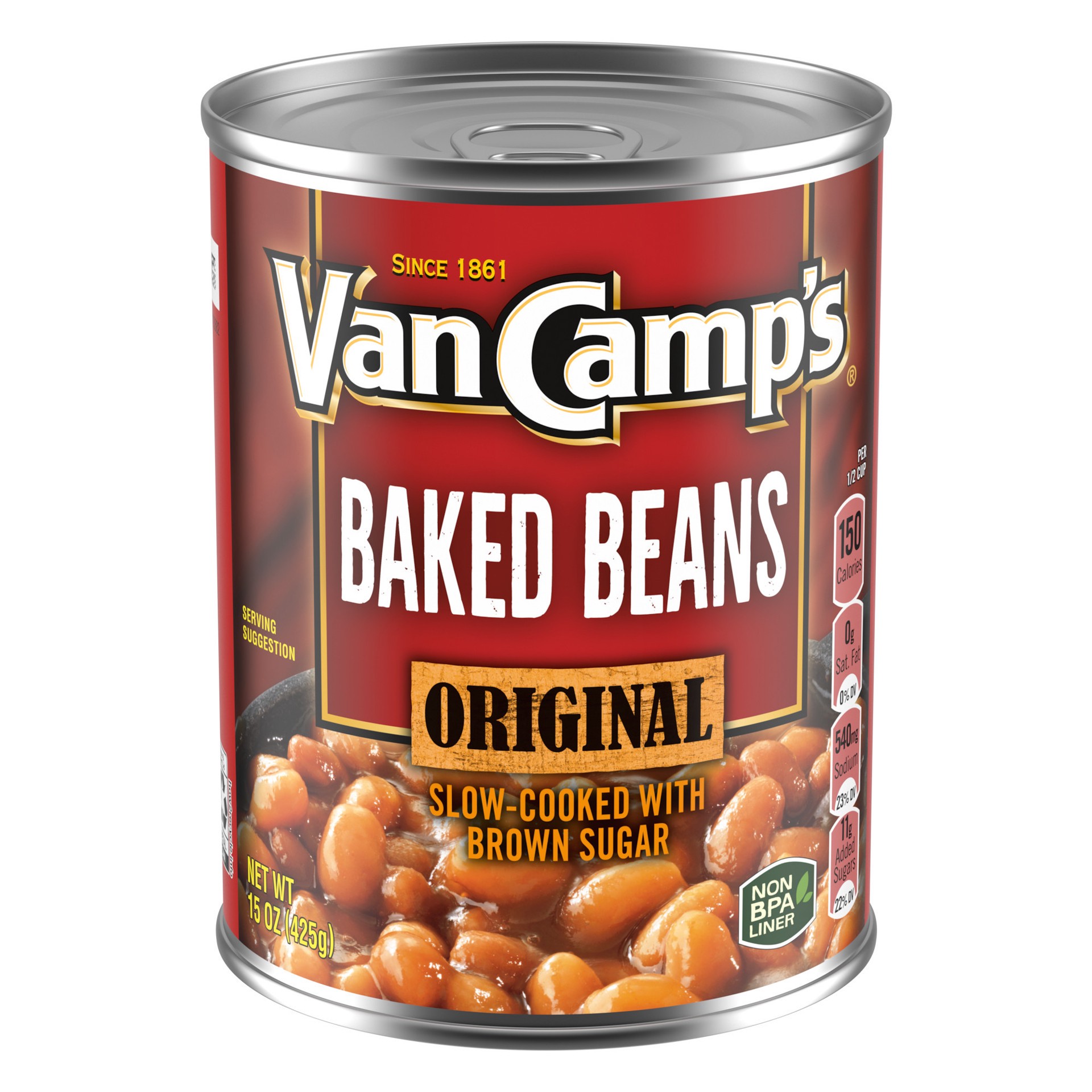 slide 1 of 3, Van Camp's Original Baked Beans 15 oz, 15 oz