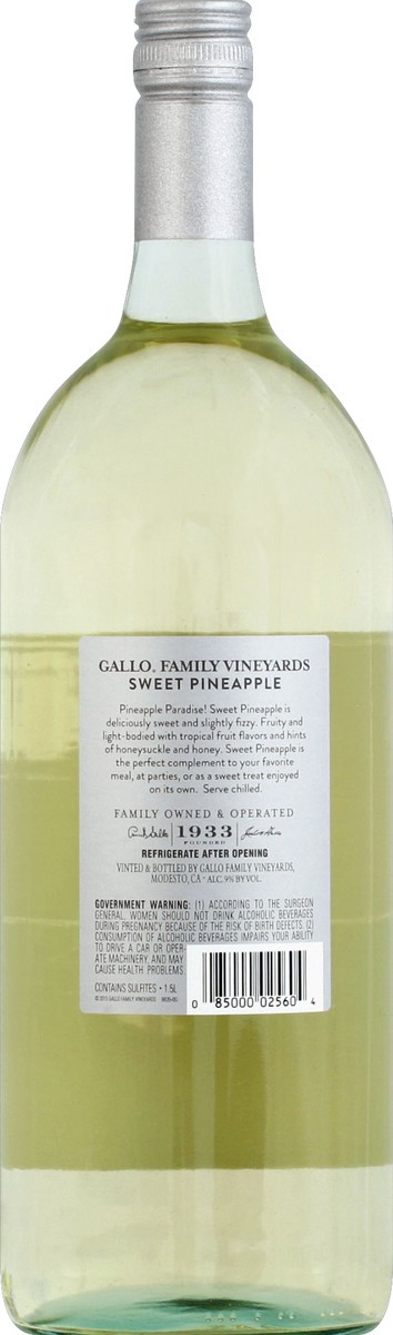 slide 2 of 3, Gallo Family Vineyards White Wine, 1.50 liter