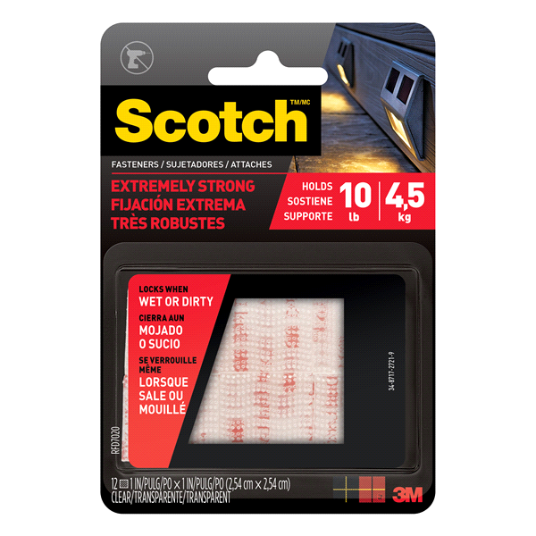 slide 1 of 6, 3M Scotch Extremely Strong Fasteners, 12 ct