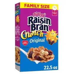 Kellogg's Raisin Bran Crunch Breakfast Cereal, Original, 22.5 oz
