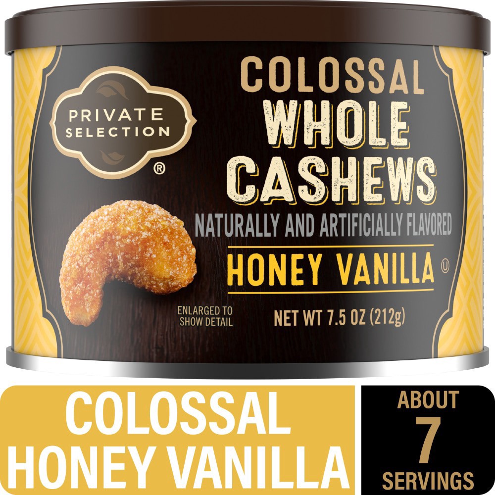 slide 1 of 2, Private Selection® Honey Vanilla Colossal Whole Cashews, 7.5 oz