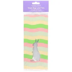 Holiday Home® Treat Bags with Ties - Easter Stripe