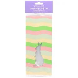 Holiday Home Treat Bags with Ties - Easter Stripe