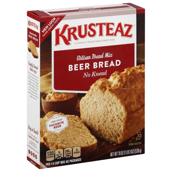 slide 1 of 8, Krusteaz Beer Bread Artisan Bread Mix, 19 oz