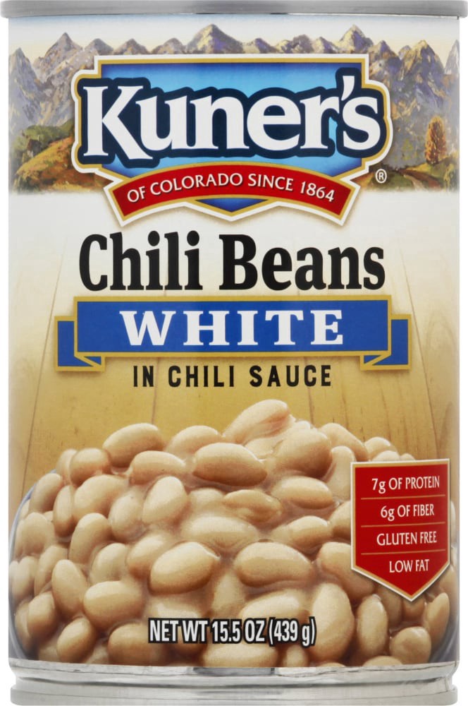 slide 3 of 3, Kuner's Chili Beans, White, 15.5 oz