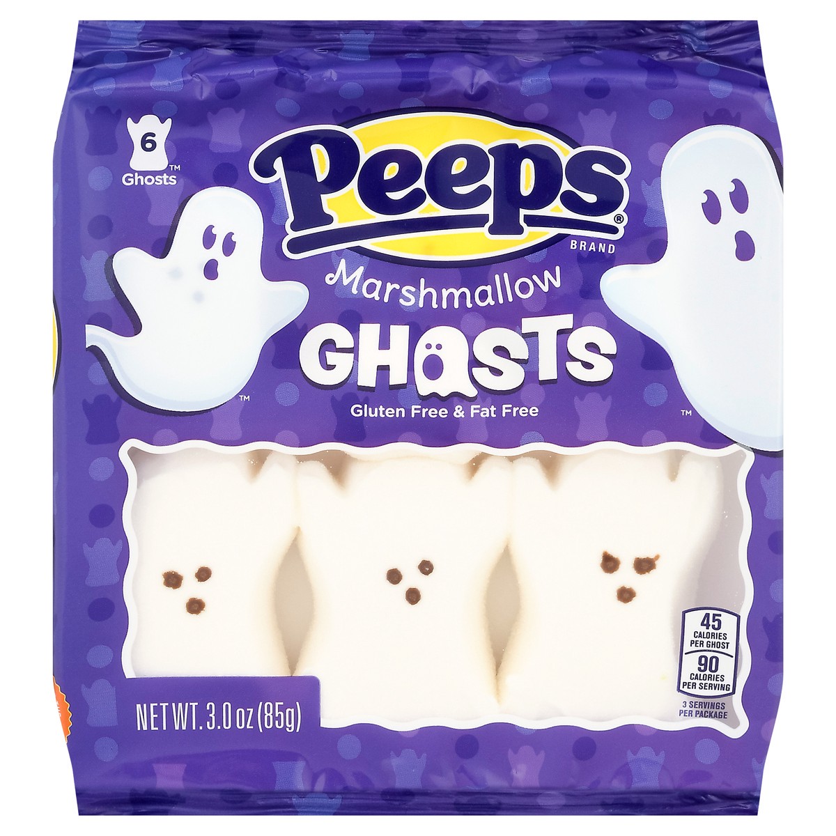 slide 1 of 1, Peeps Marshmallow Ghosts, 3 oz