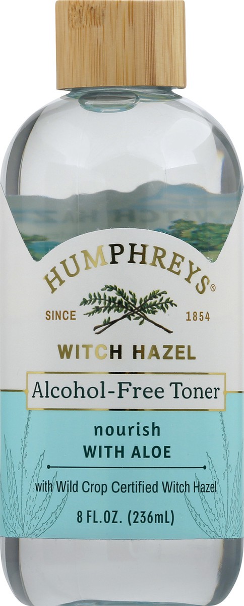 slide 1 of 9, Humphrey's Nourish Alcohol-Free Toner with Aloe 8 oz, 8 oz