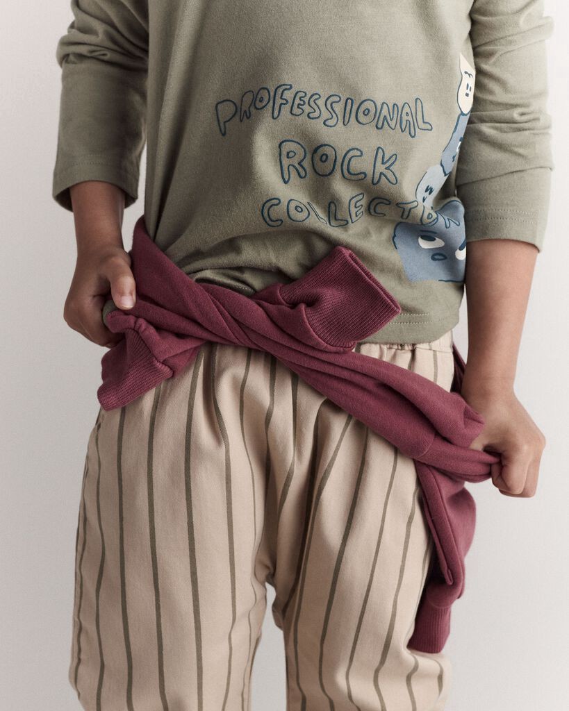 slide 3 of 5, Otteravenue Toddler Boy Rock Collector Long-Sleeve Graphic Tee - Green Olive 5T, 1 ct