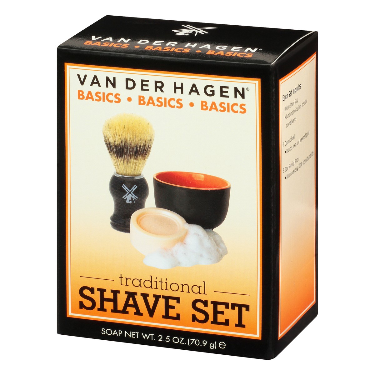 slide 3 of 9, Van Der Hagen Premium Shave Set, 1 ct