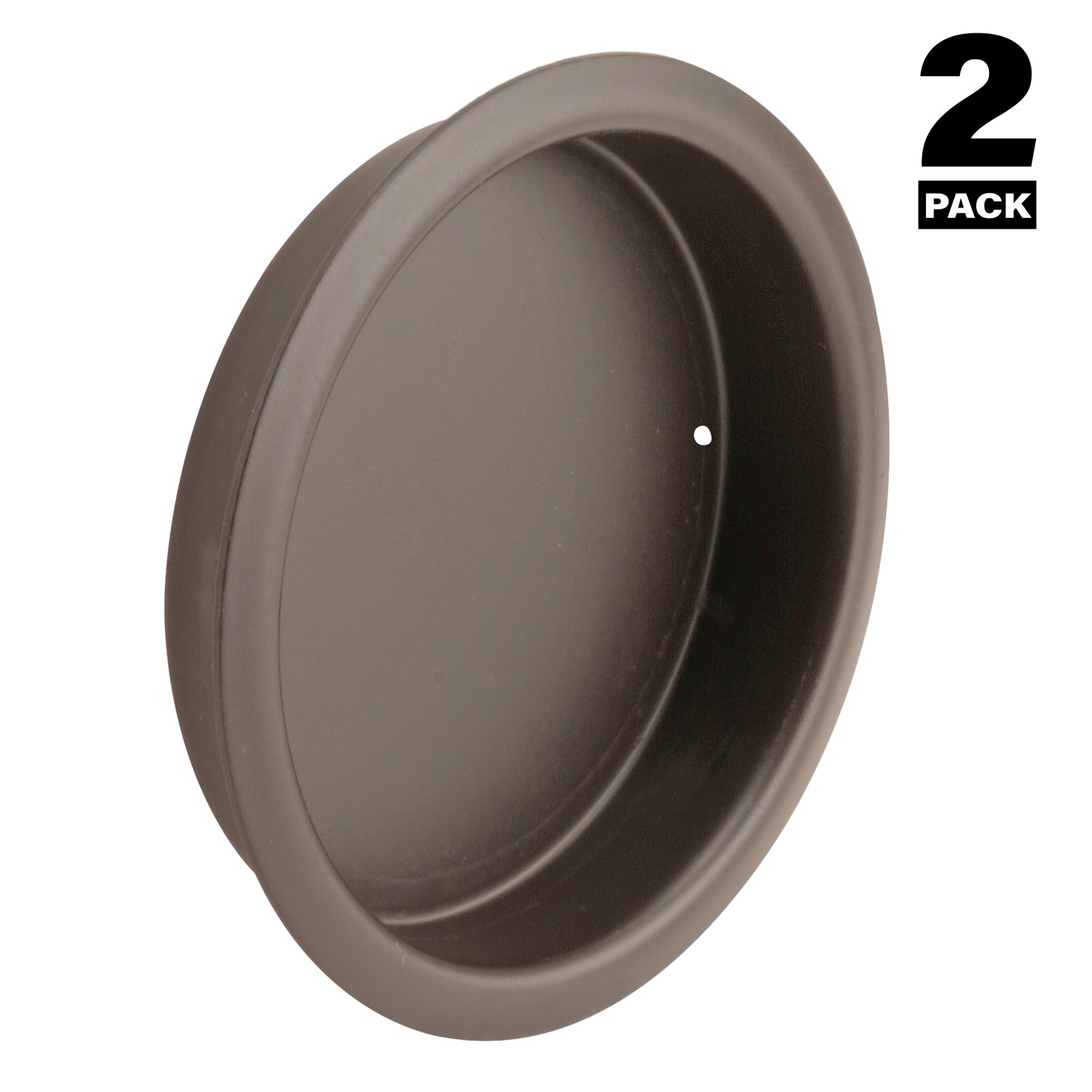 slide 3 of 6, Prime-Line 2.0-in Bronze Sliding Closet Door Door Pull ( 2 -Pack), 1 ct