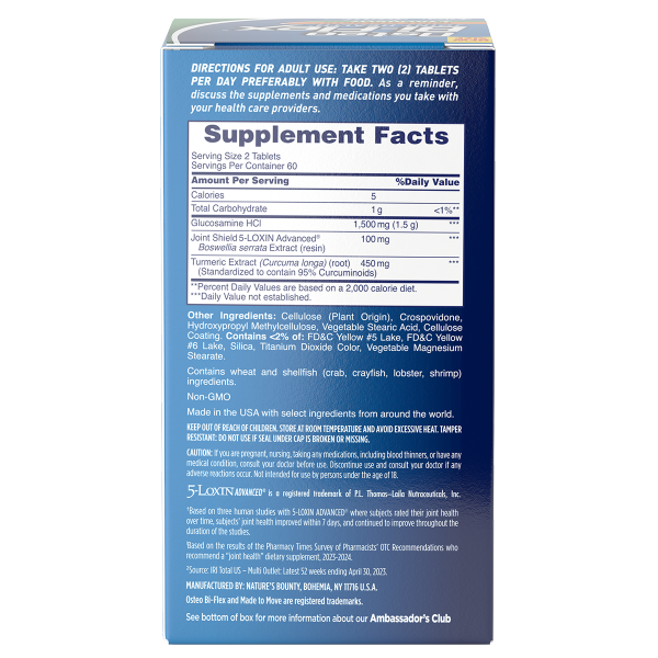 slide 2 of 5, OSTEO BI FLEX OSTEO BI-FLEX TRIPLE STRENGTH PLUS TURMERIC, 120 ct