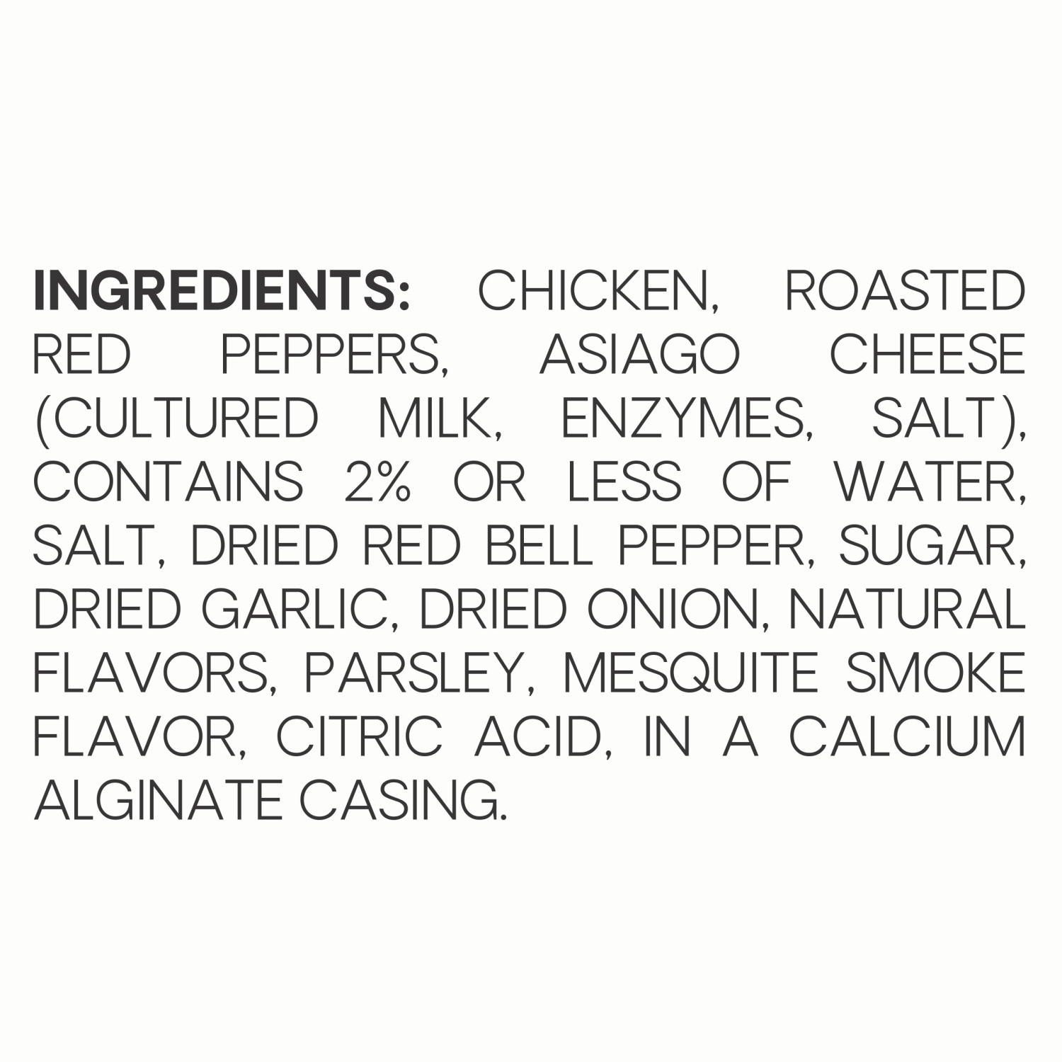 slide 6 of 7, Al Fresco Roasted Pepper & Asiago Chicken Sausage, 11 oz, 11 oz
