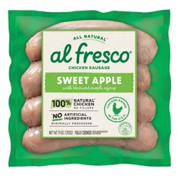 Al Fresco Sweet Apple Chicken Sausage, 11 oz