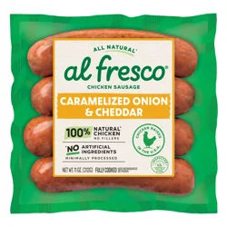 Al Fresco Sundried Tomato & Basil Chicken Sausage Skinless, 10 oz