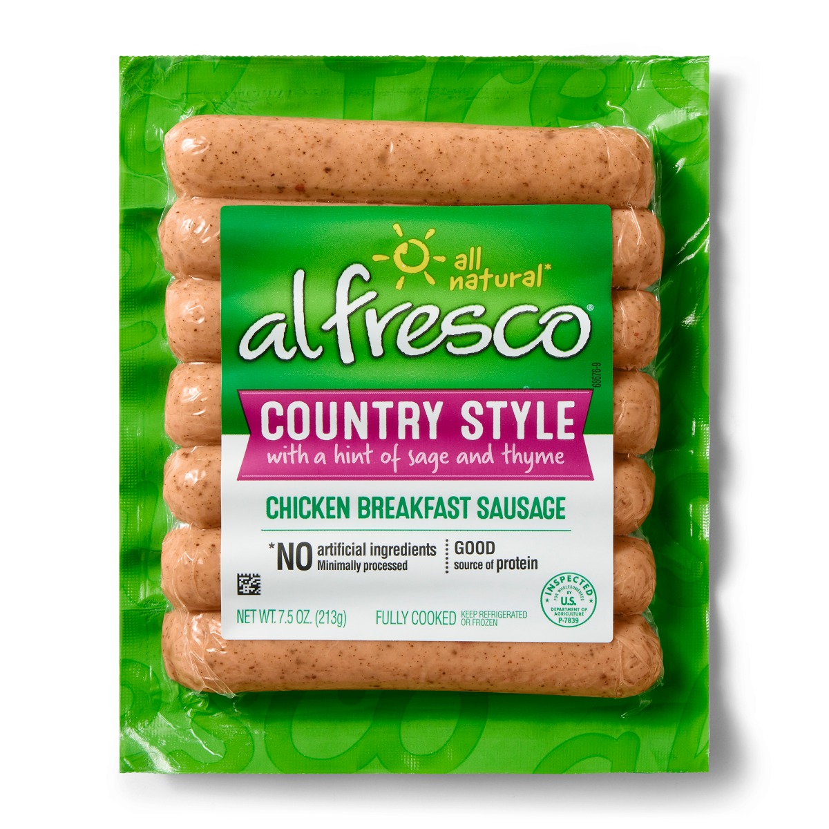 slide 1 of 17, Al Fresco All Natural Breakfast Links Country Style Chicken Sausage, 7.5 oz, 7.5 oz