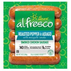 al fresco Roasted Red Pepper & Asiago Smoked Chicken Sausage