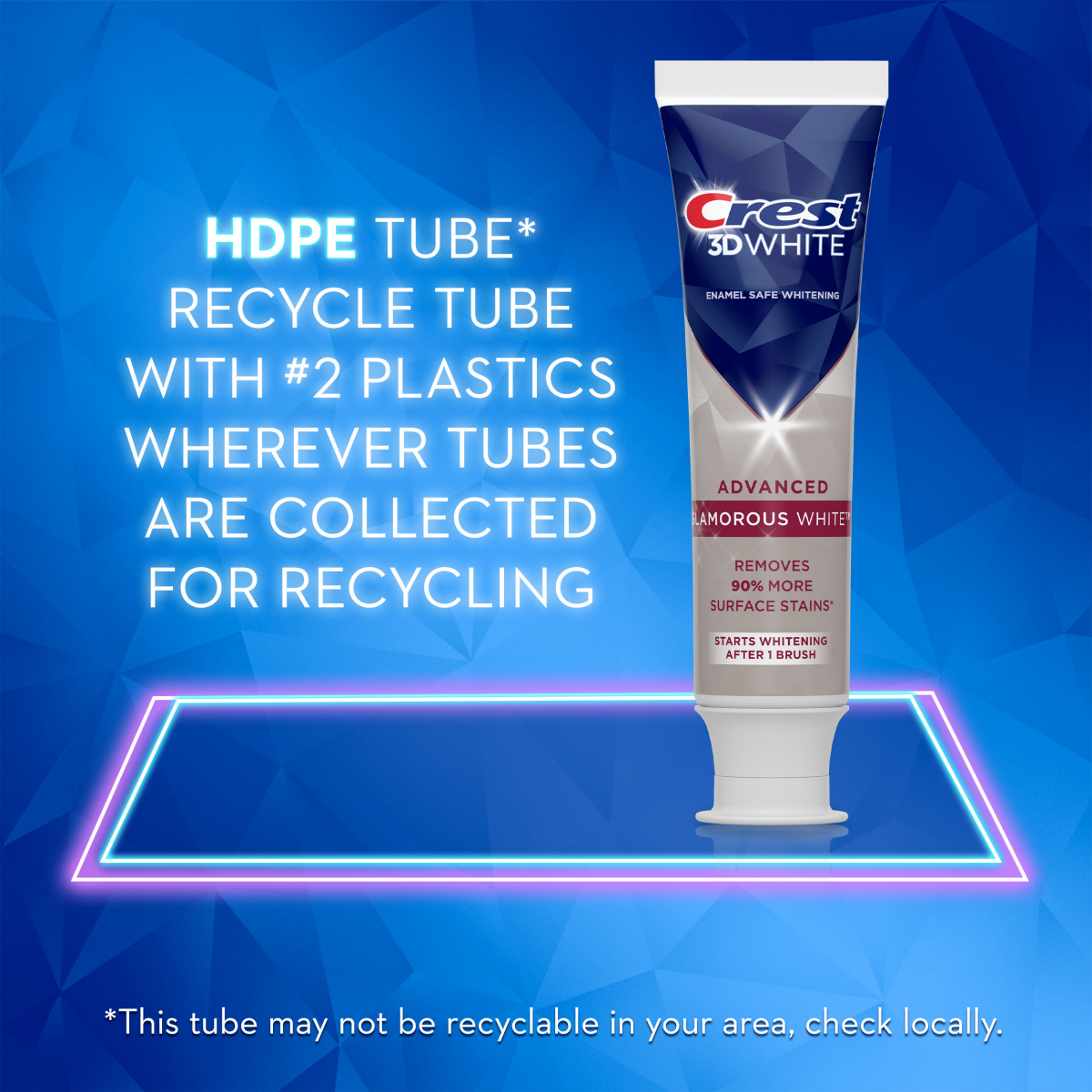 slide 19 of 25, Crest 3D White Glamorous White Teeth Whitening Toothpaste, 3.8 oz, Pack of 2, 2 ct