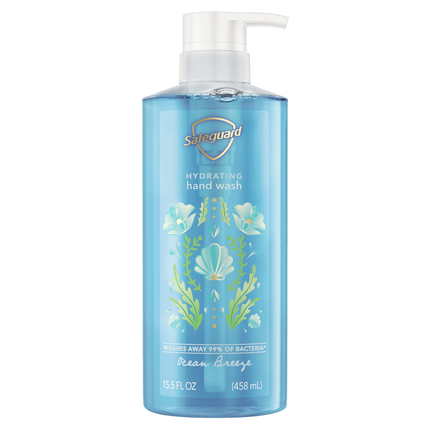 slide 5 of 8, Safeguard Hand Wash Ocean Breeze, 15.5 oz, 15.50 fl oz