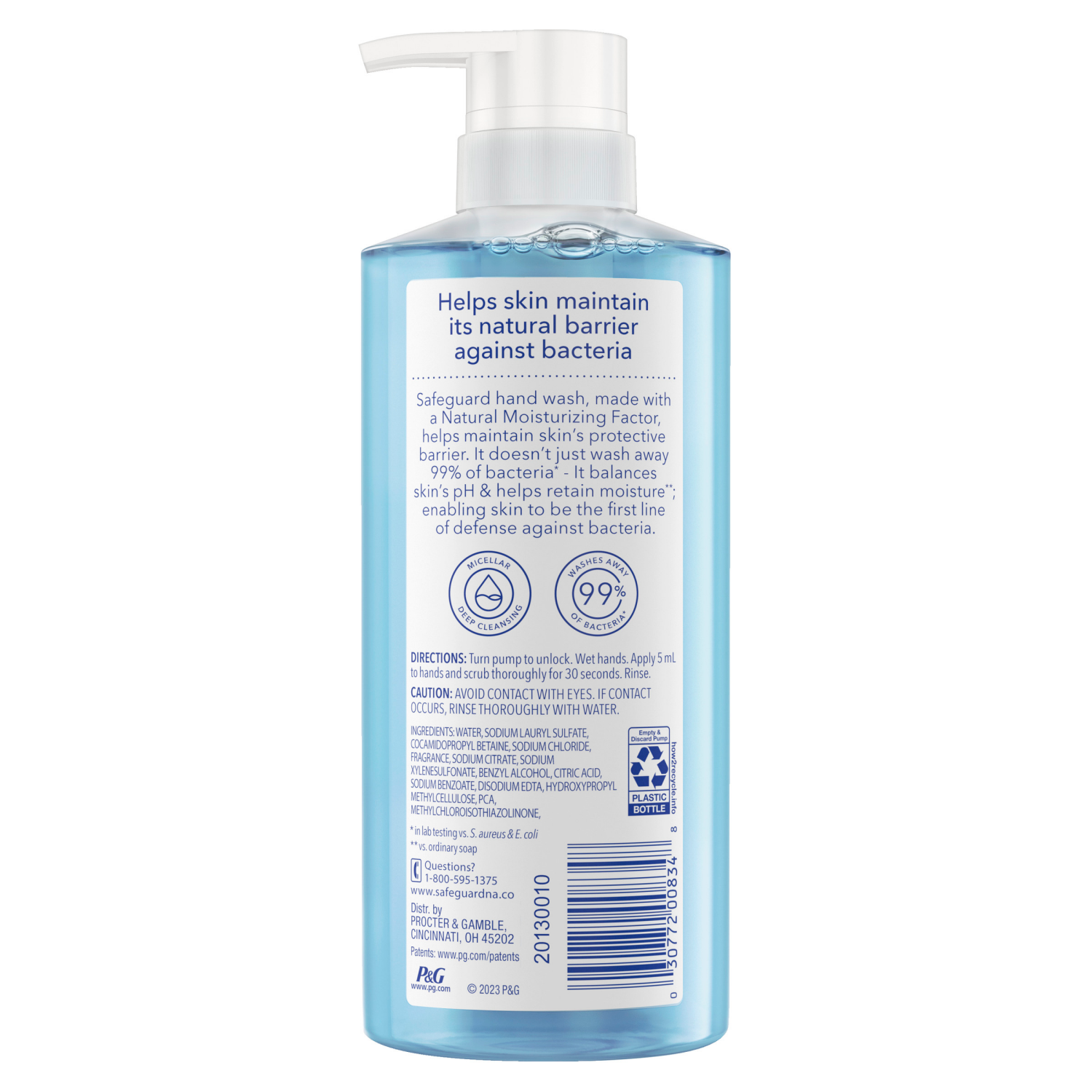 slide 3 of 8, Safeguard Hand Wash Ocean Breeze, 15.5 oz, 15.50 fl oz