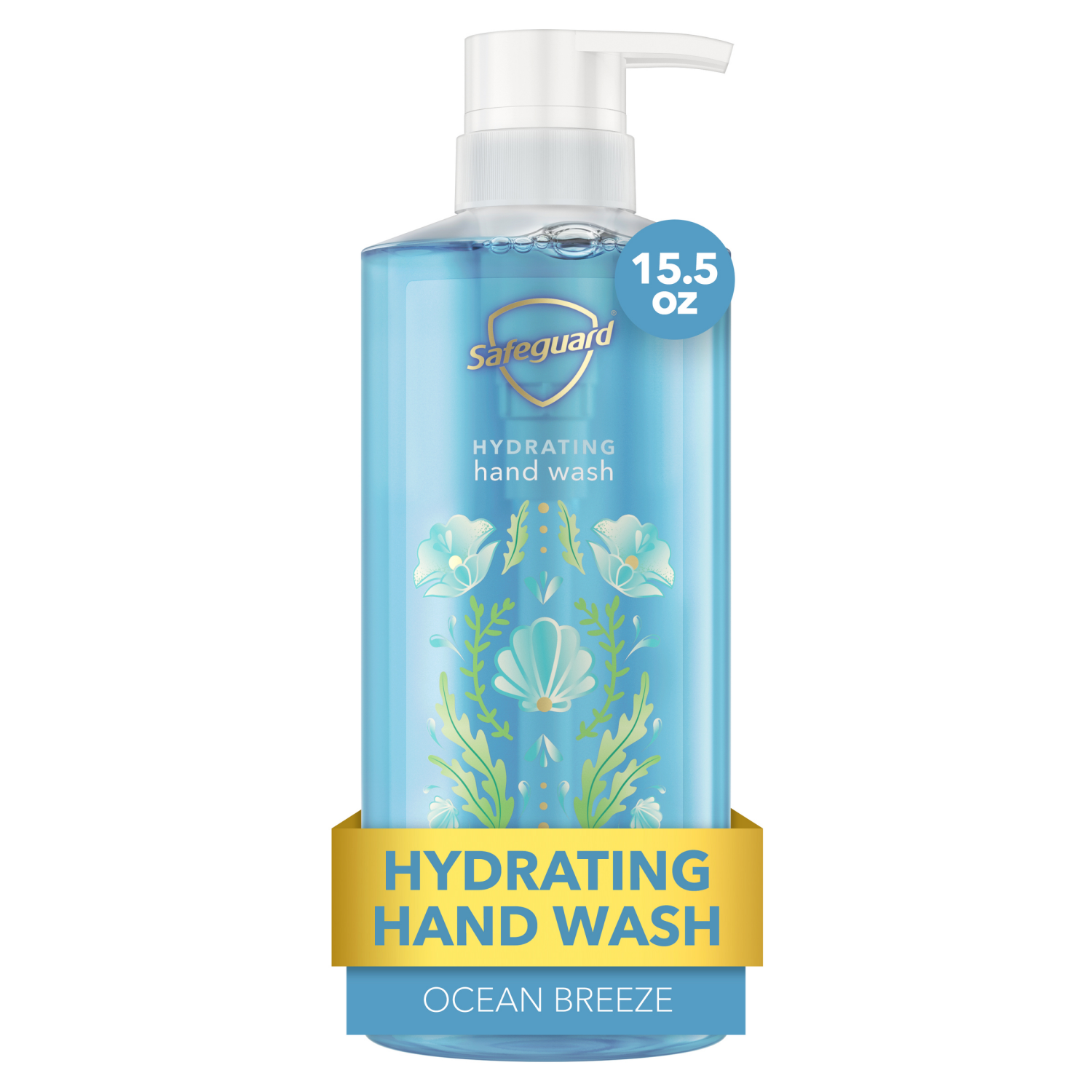 slide 1 of 8, Safeguard Hand Wash Ocean Breeze, 15.5 oz, 15.50 fl oz