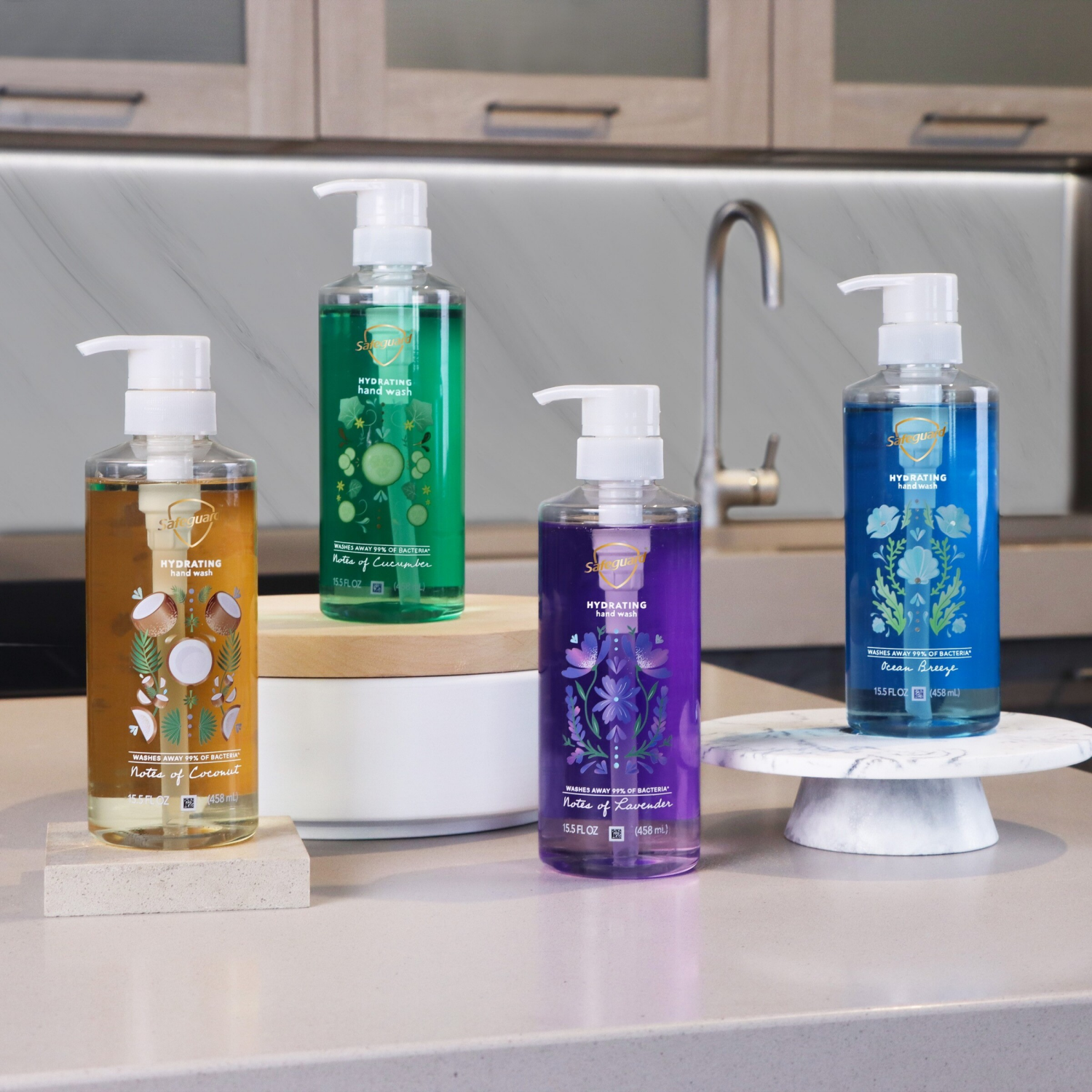 slide 2 of 8, Safeguard Liquid Hand Soap Nourishing Notes of Lavender, 15.5 oz