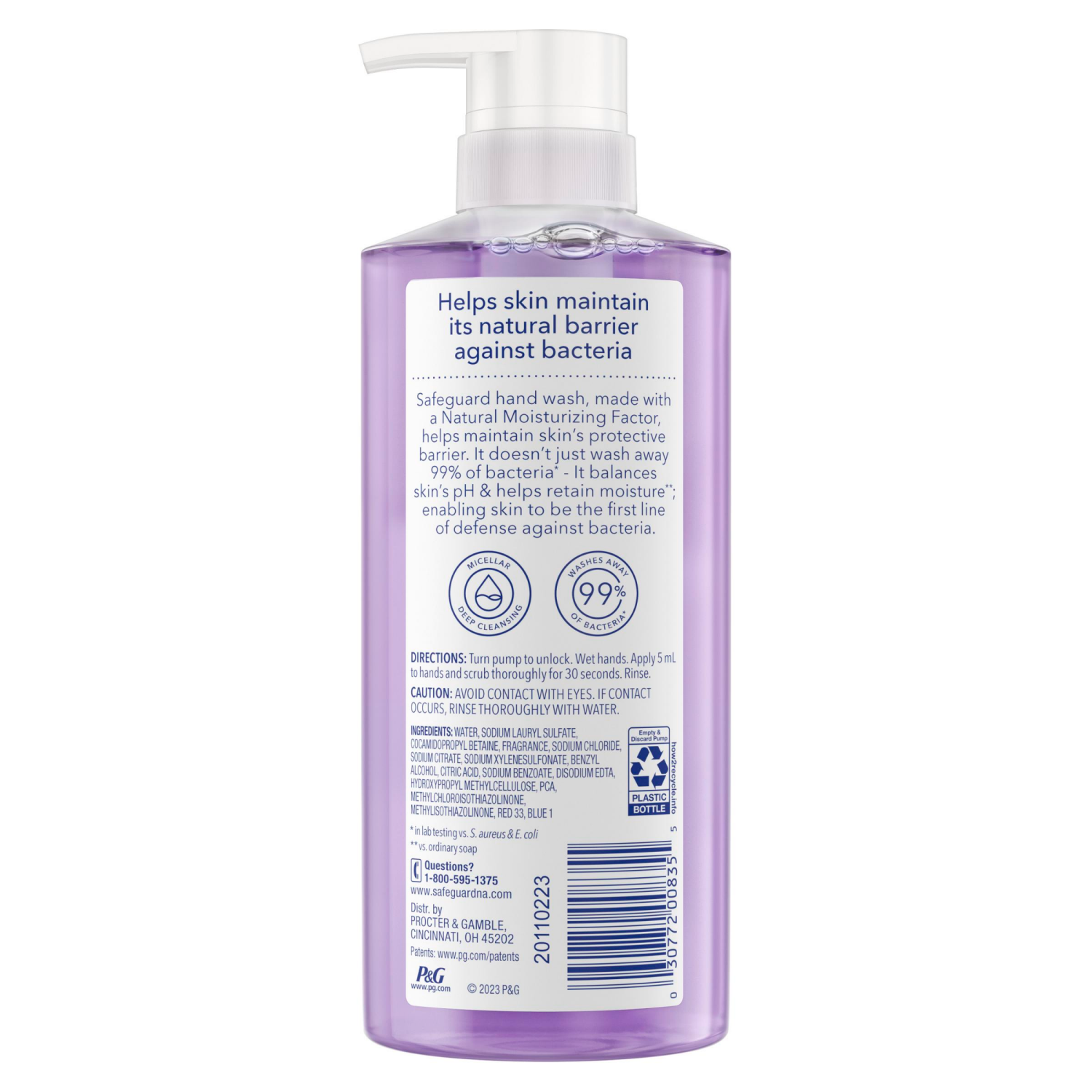 slide 3 of 8, Safeguard Liquid Hand Soap Nourishing Notes of Lavender, 15.5 oz