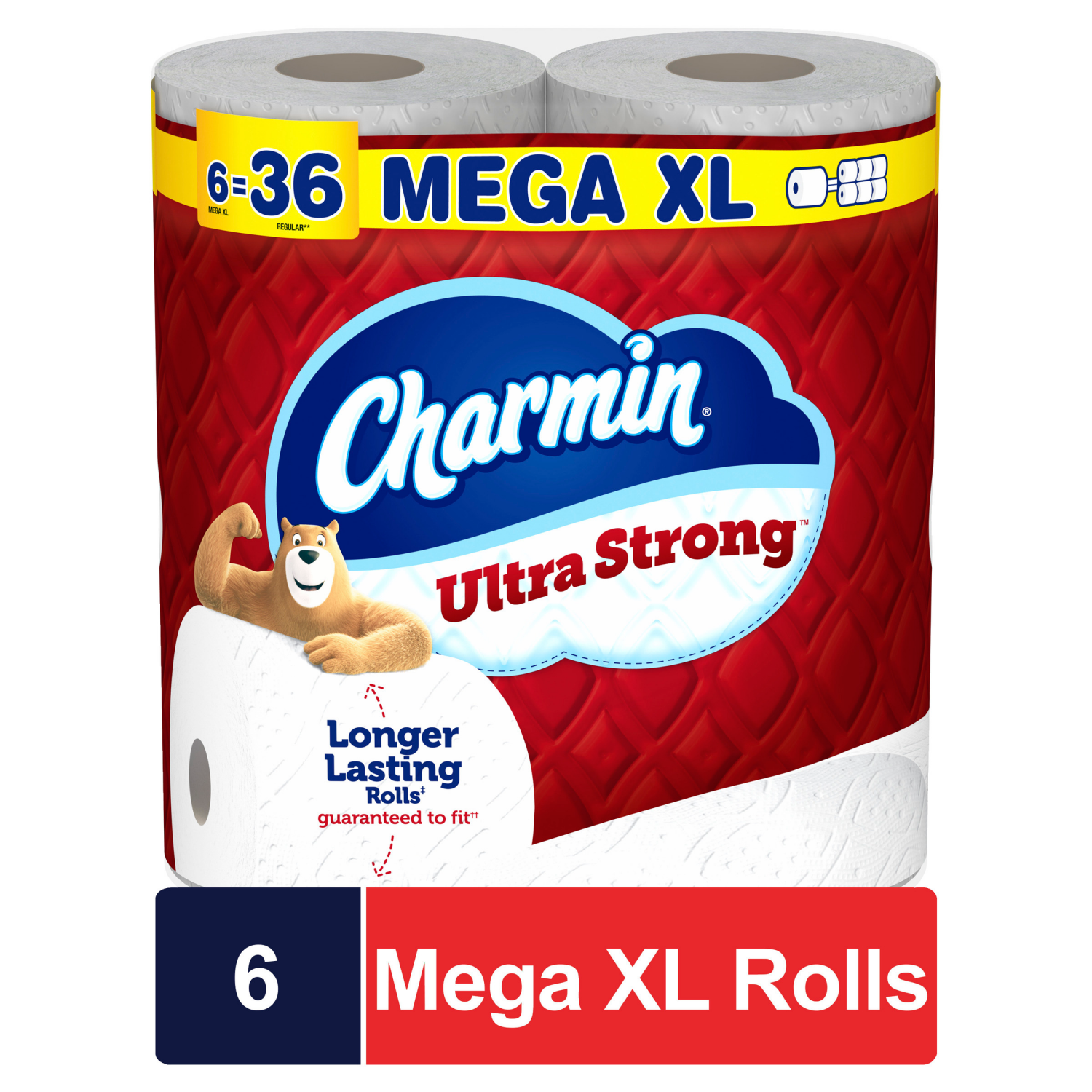 slide 1 of 8, Charmin Ultra Strong Toilet Paper 6 Mega XL Rolls, 363 Sheets Per Roll, 6 ct