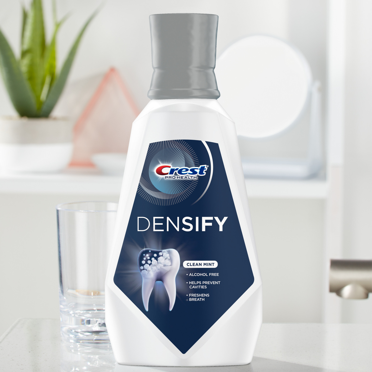 slide 18 of 29, Crest Pro Health Densify Fluoride Mouthwash, Alcohol Free, Cavity Prevention, Clean Mint, 36 FL OZ, 36 fl oz