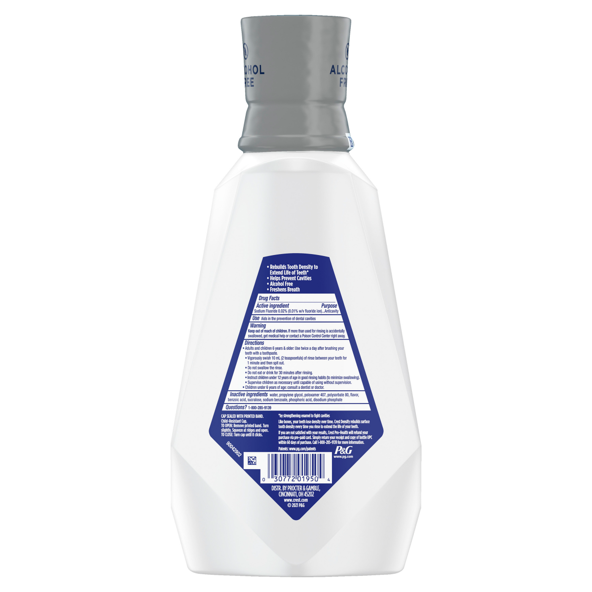 slide 10 of 29, Crest Pro Health Densify Fluoride Mouthwash, Alcohol Free, Cavity Prevention, Clean Mint, 36 FL OZ, 36 fl oz