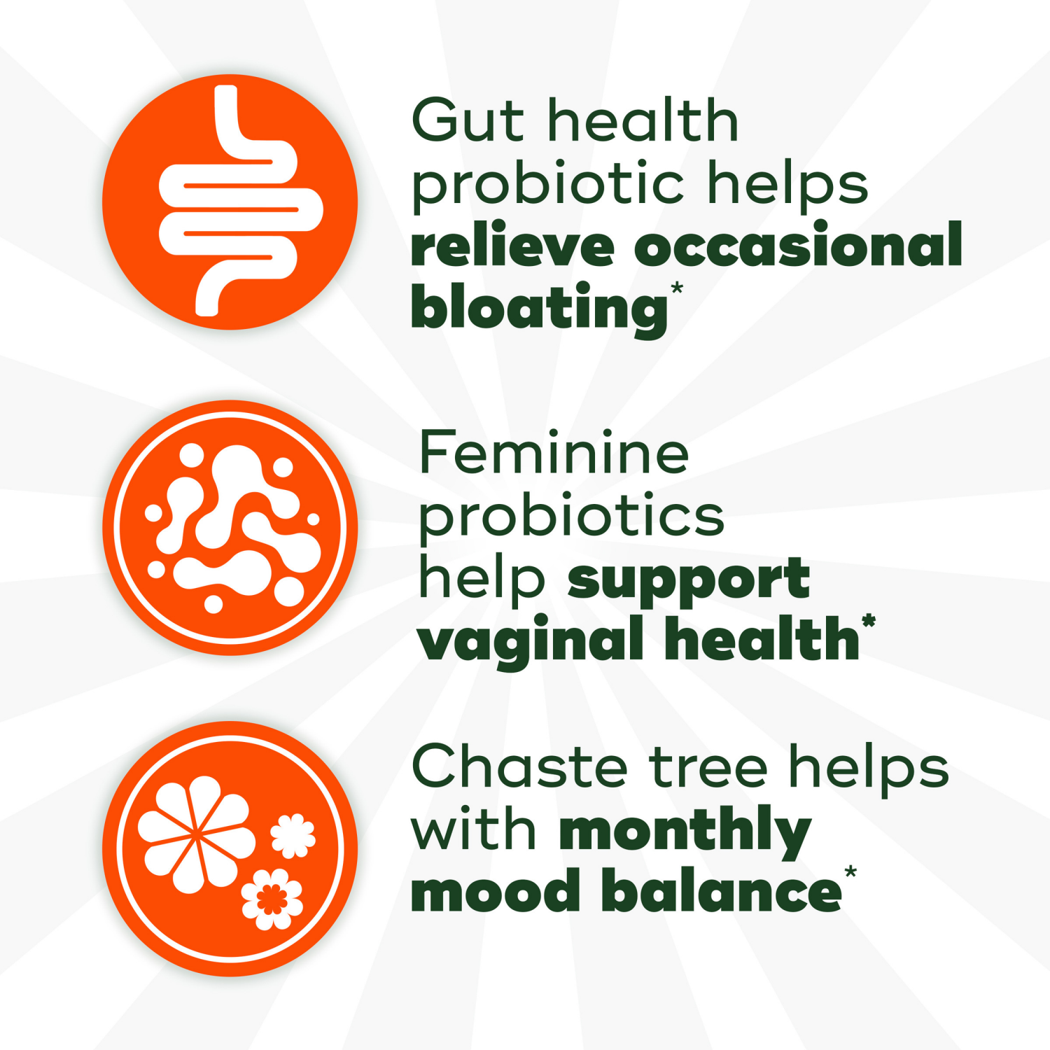 slide 6 of 8, Align, Women's Dual Action, Probiotics for Women, Multi-Strain Probiotic with Chaste Tree, Supports Feminine Health*, Soothes Occasional Bloating, Gas, Abdominal Discomfort*, 28 Capsules, 1 ct