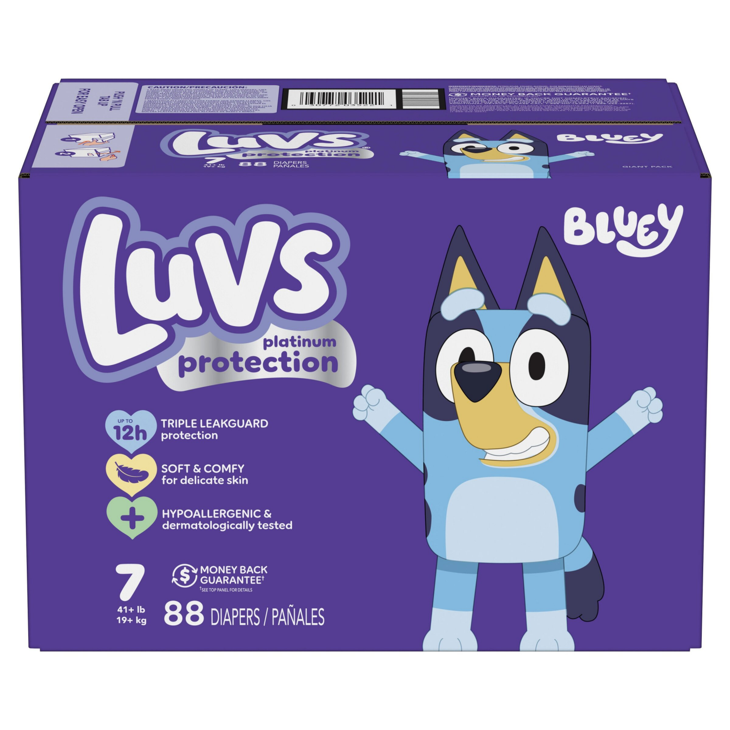 slide 3 of 8, Luvs Platinum Protection Baby Diapers, Size 7, 88 Count, 88 ct