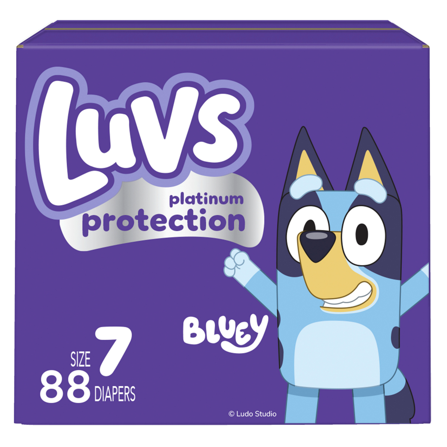 slide 1 of 5, Luvs Platinum Protection Baby Diapers, Size 7, 88 Count, 88 ct