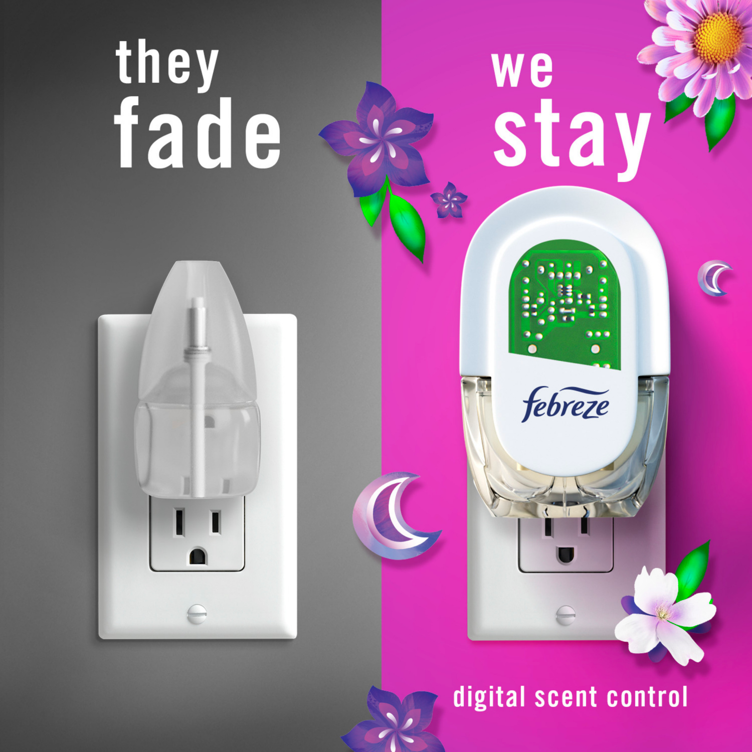 slide 2 of 5, Febreze Plug Moonlight Breeze Scented Oil Refill 3 - 0.87 fl oz Refills, 3 ct