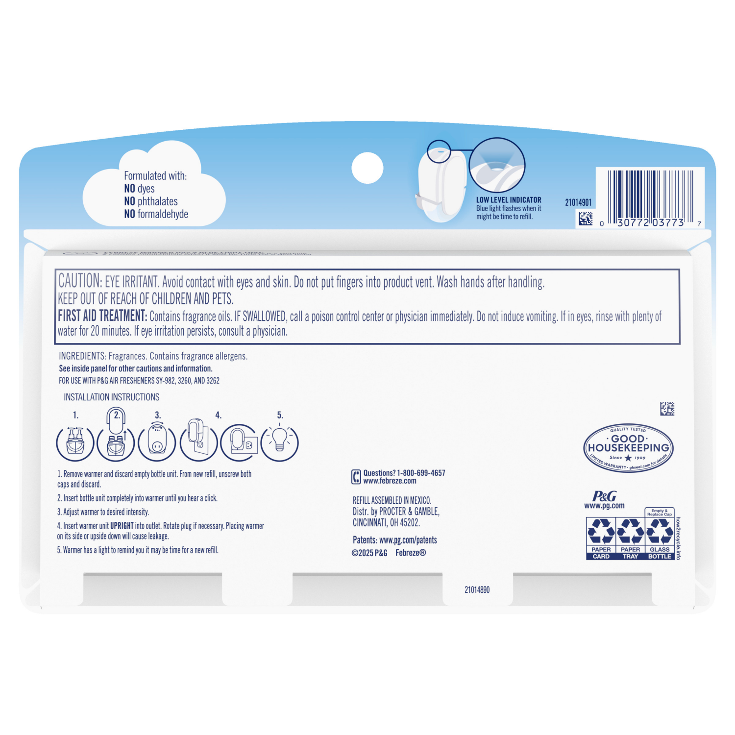 slide 3 of 8, Febreze Plug Triple Refill Air Freshener Berry & Bramble - 3ct, 3 ct