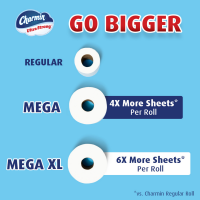 slide 2 of 29, Charmin Ultra Strong Bathroom Tissue, Mega, 2-Ply, 30 ct