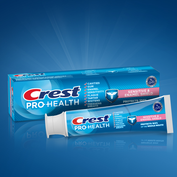 slide 8 of 29, Crest Pro-Health Sensitive & Enamel Shield Toothpaste (4.3oz), 4.3 oz