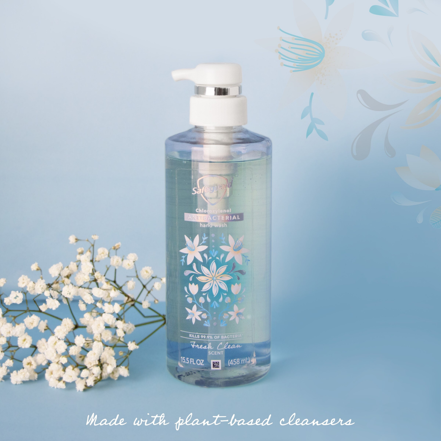 slide 7 of 8, Safeguard Antibacterial Hand Wash, Fresh Clean Scent, 15.5 fl oz