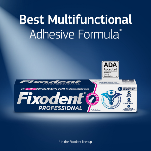 slide 24 of 29, Fixodent Professional Ultimate Denture Adhesive Cream for Full and Partial Dentures, 1.8 oz, 2 ct