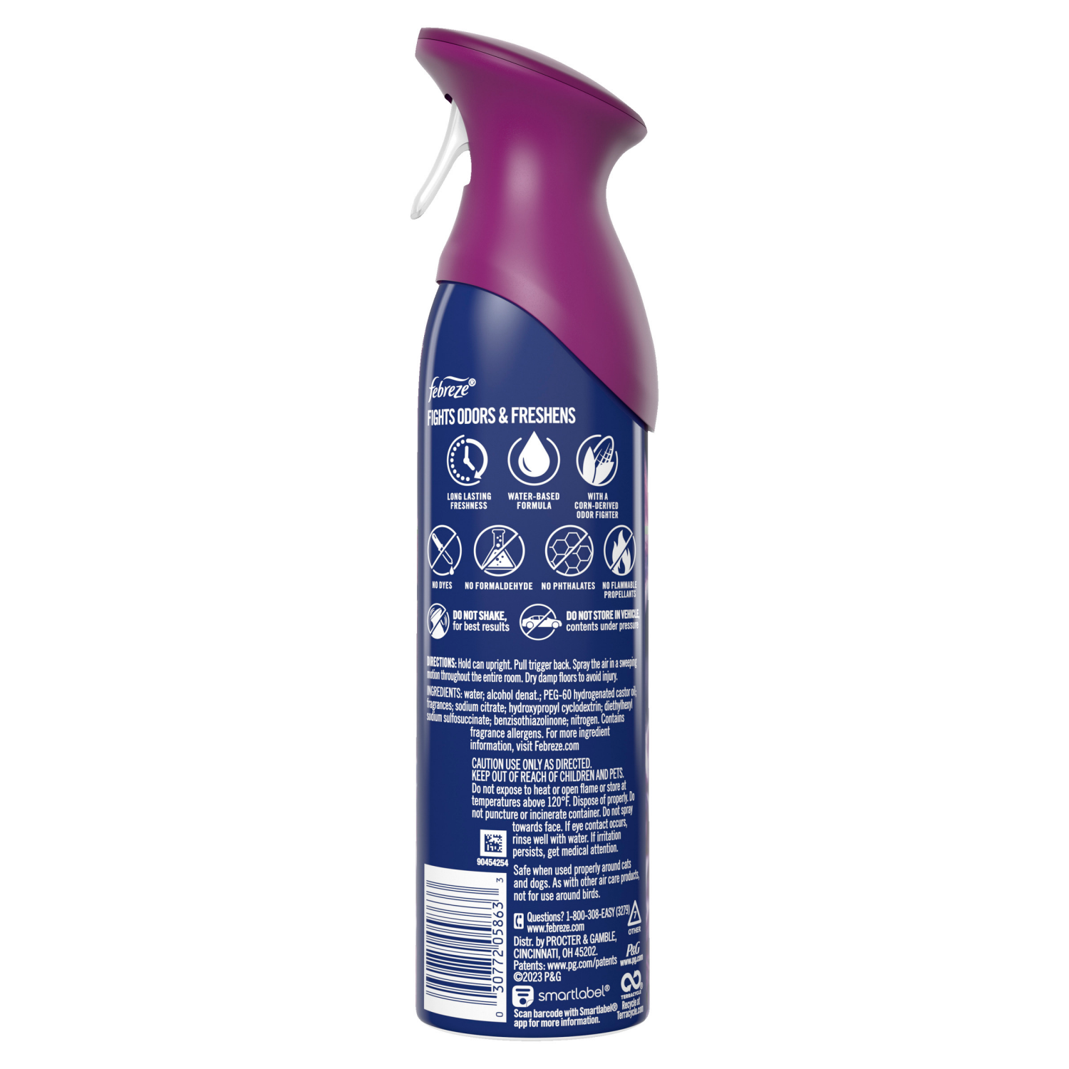 slide 3 of 8, Febreze Air Effects Odor-Fighting Air Freshener Downy Calm Aerosol Can, 8.8 oz