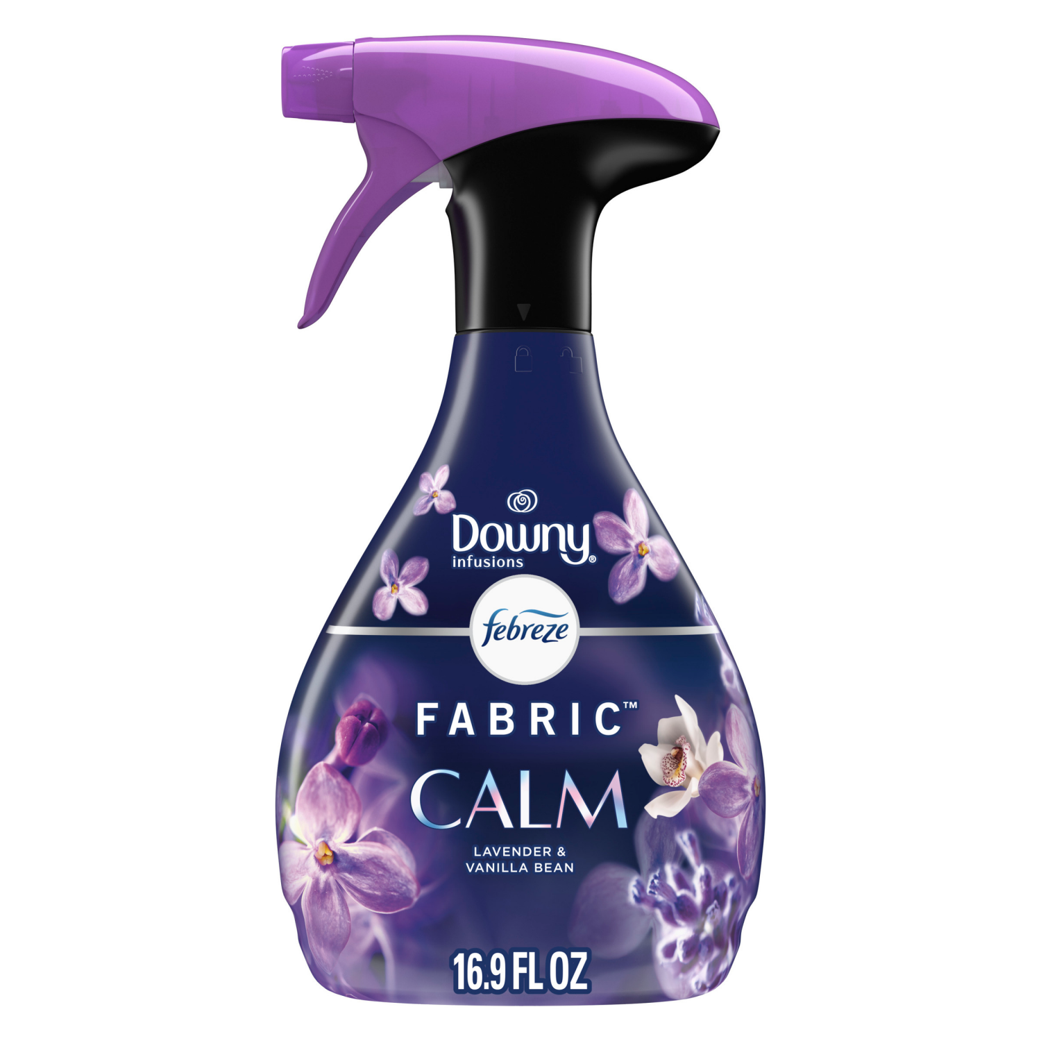 slide 1 of 8, Downy Febreze Fabric Spray Air Freshener, Odor-Fighting Fabric Refresher, Downy Calm Scent, 16.9 oz, 16.9 fl oz