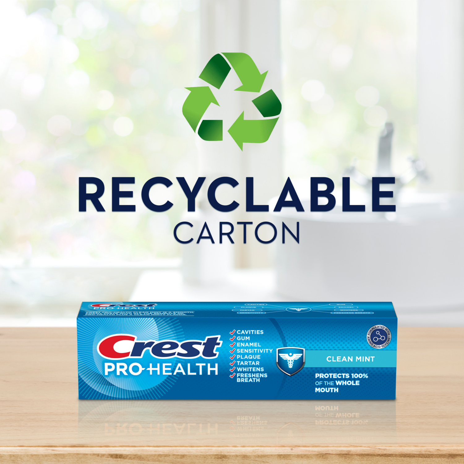 slide 5 of 8, Crest Pro-Health Clean Mint Toothpaste Triple Pack, 4.3 oz