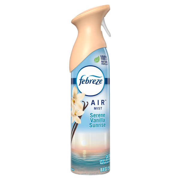 slide 2 of 25, Febreze Air Effects Odor-Fighting Air Freshener Serene Vanilla Sunrise, 8.8 oz. Aerosol Can, 8.8 oz