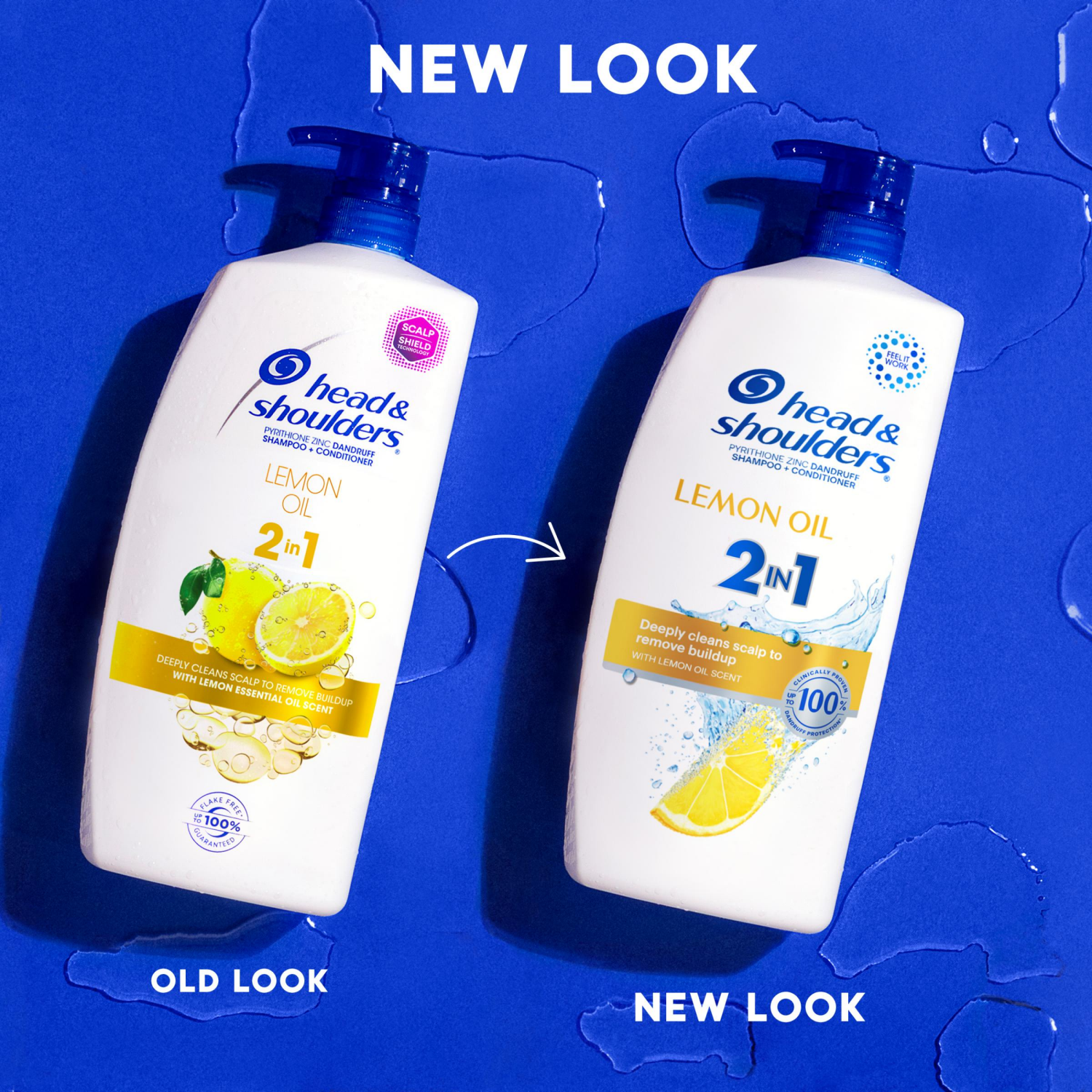 slide 7 of 8, Head & Shoulders Head and Shoulders 2 in 1 Dandruff Shampoo and Conditioner, Anti-Dandruff Treatment, Lemon Essential Oil for Daily Use, Paraben Free, 28.2 oz, 28.2 fl oz