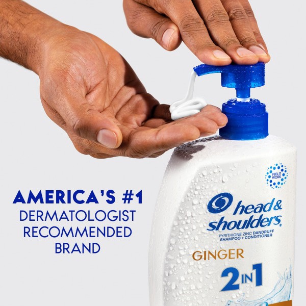 slide 2 of 29, Head & Shoulders 2 in 1 Ginger Shampoo + Conditioner 28.2 fl oz, 28.20 fl oz
