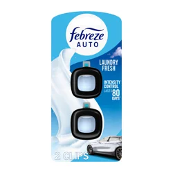 Febreze Auto Air Freshener Vent Clip Laundry Fresh Scent