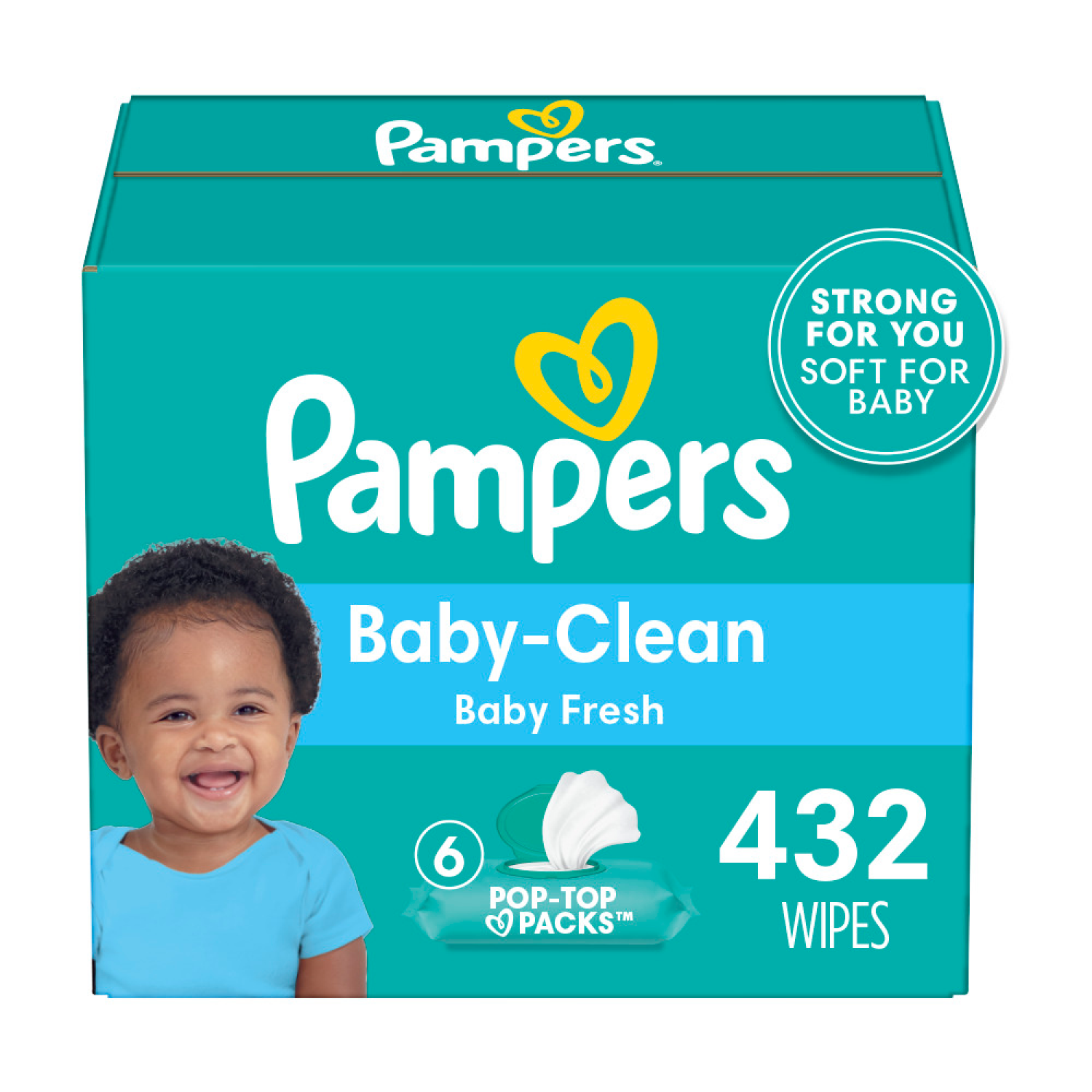 slide 1 of 5, Pampers Baby-Clean Baby-Fresh Wipes 6 - 72 Pack, 6 ct